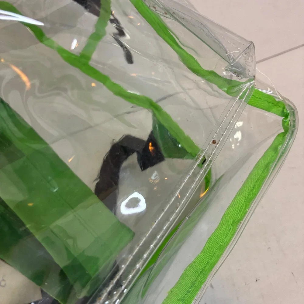 Minecraft Creeper Clear Backpack Bioworld Green Transparent School Bag 15 inch